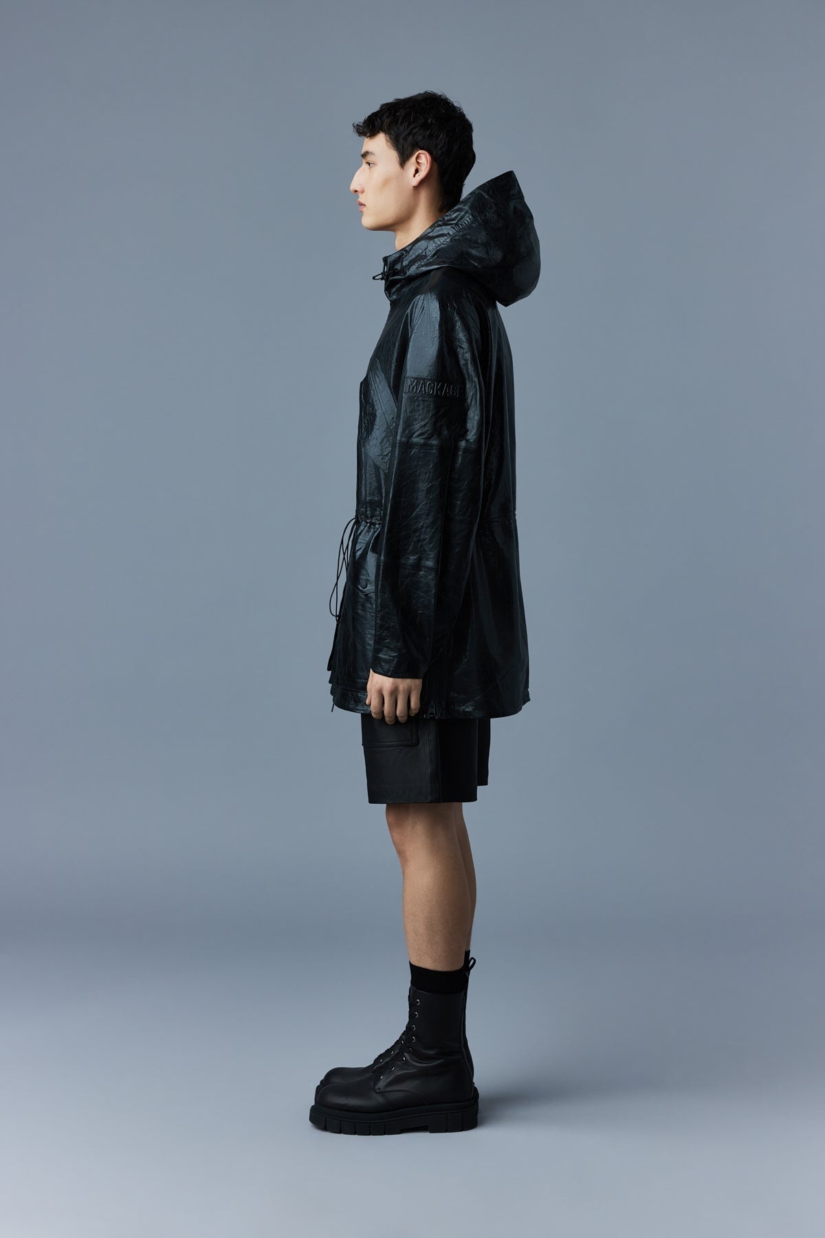 EMMET (R) Leather jacket with patch pockets - 3