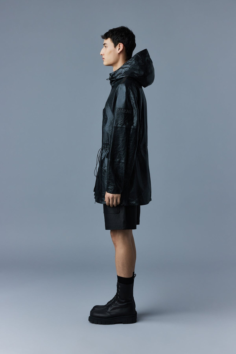 EMMET (R) Leather jacket with patch pockets 3