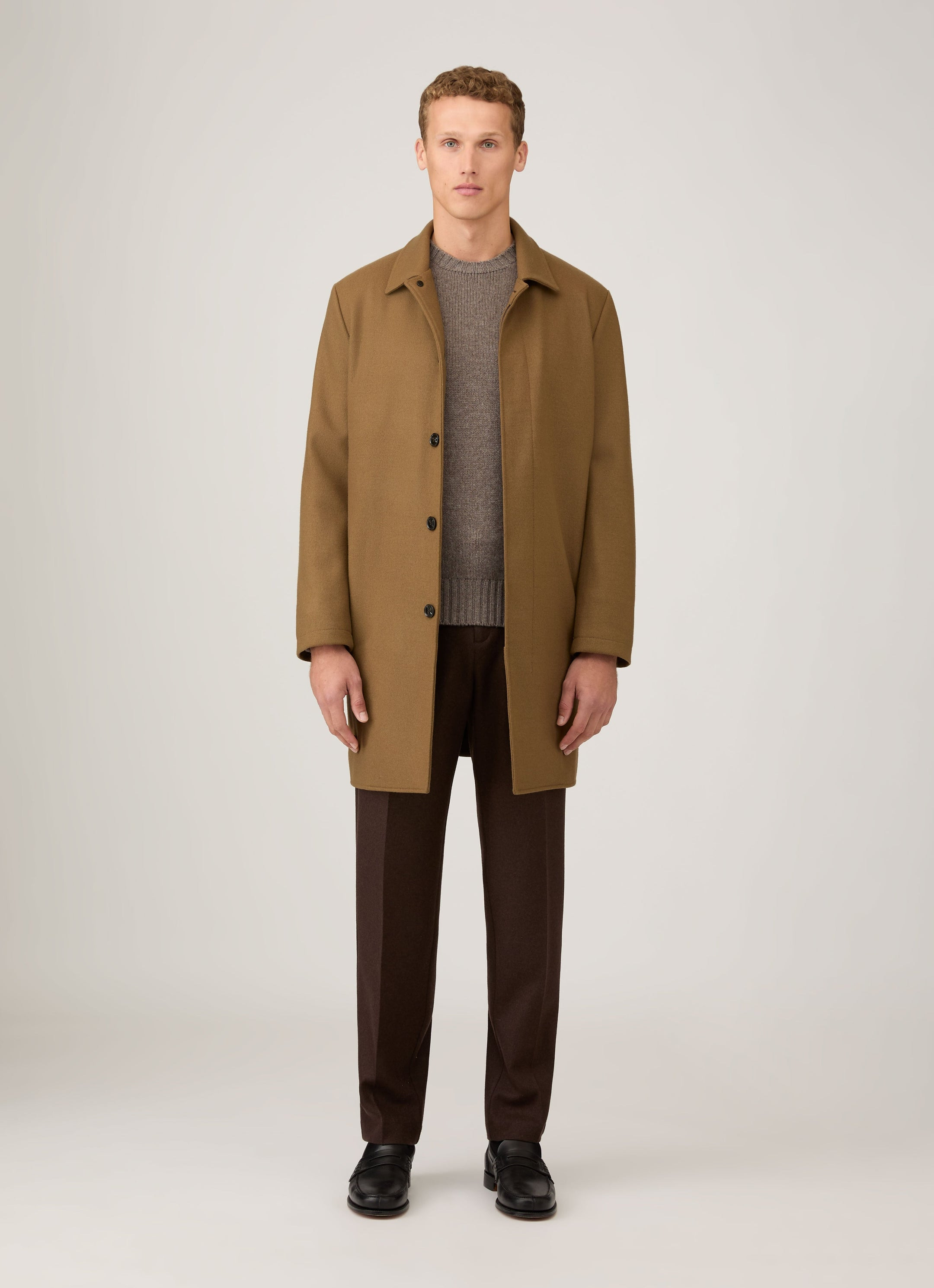 Boiled Wool Coat - 3