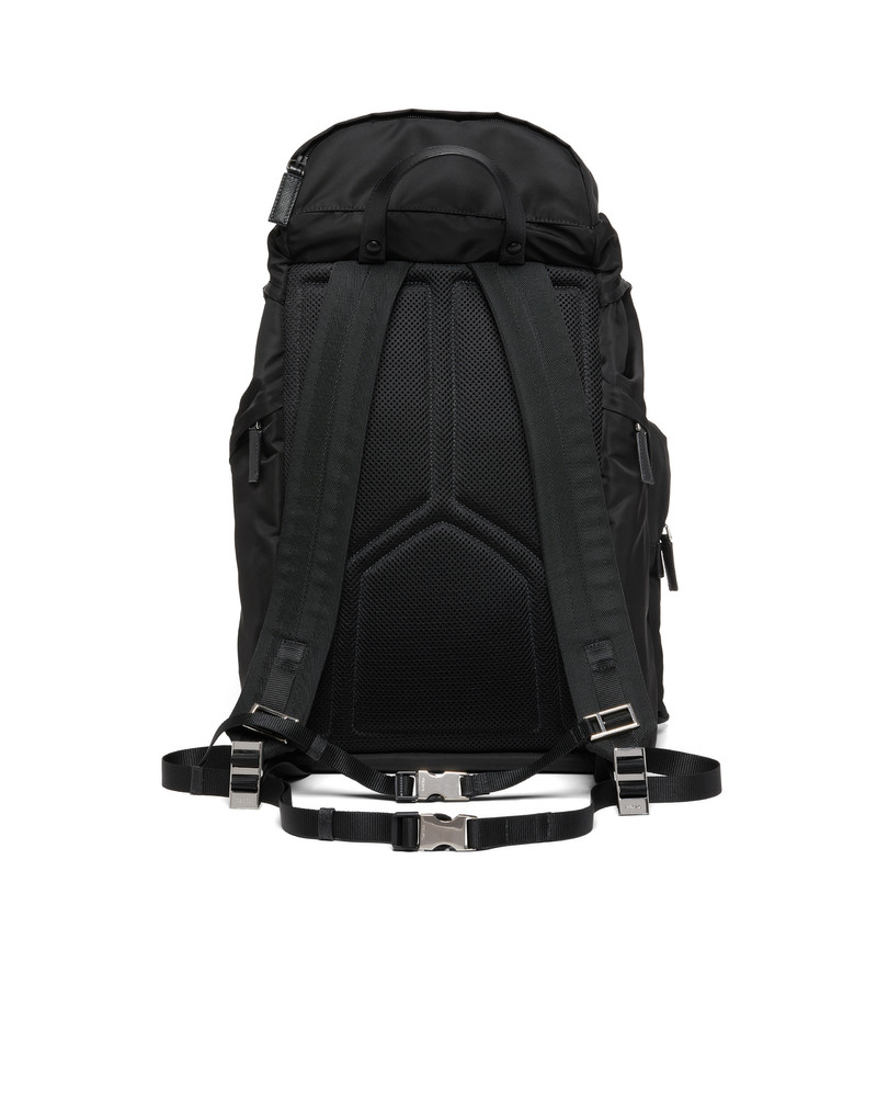 Re-Nylon and Saffiano leather backpack 3