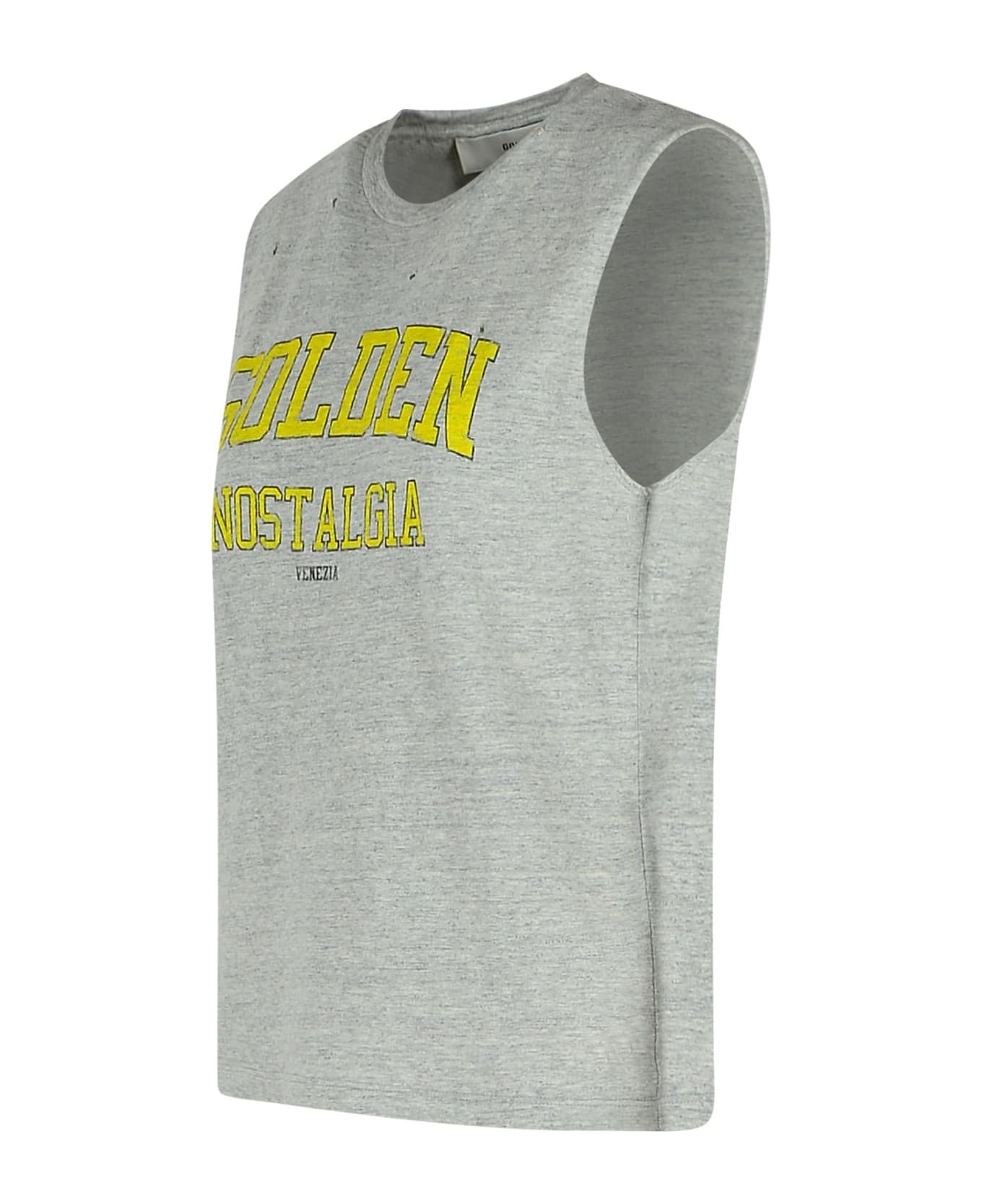 Grey Cotton Tank Top - 2