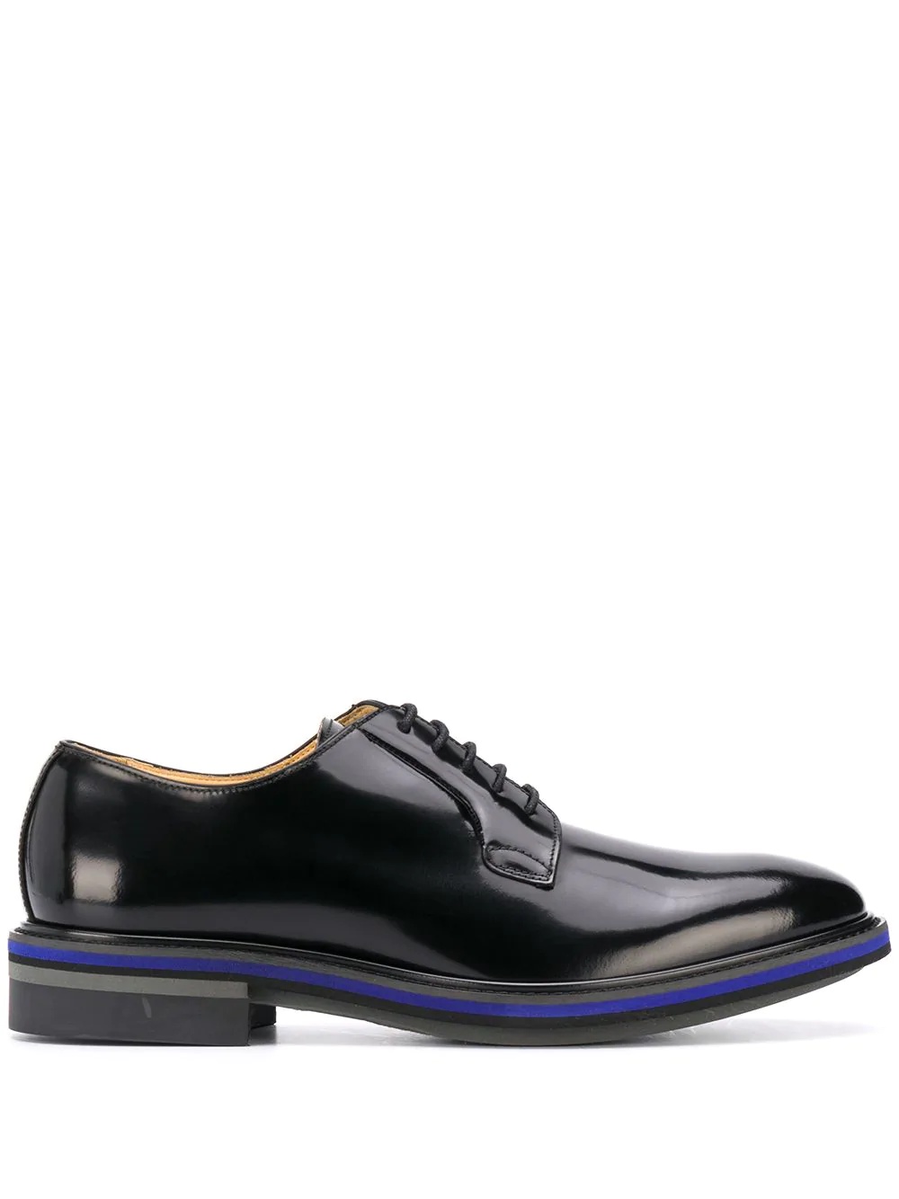 contrast-sole derby shoes - 1