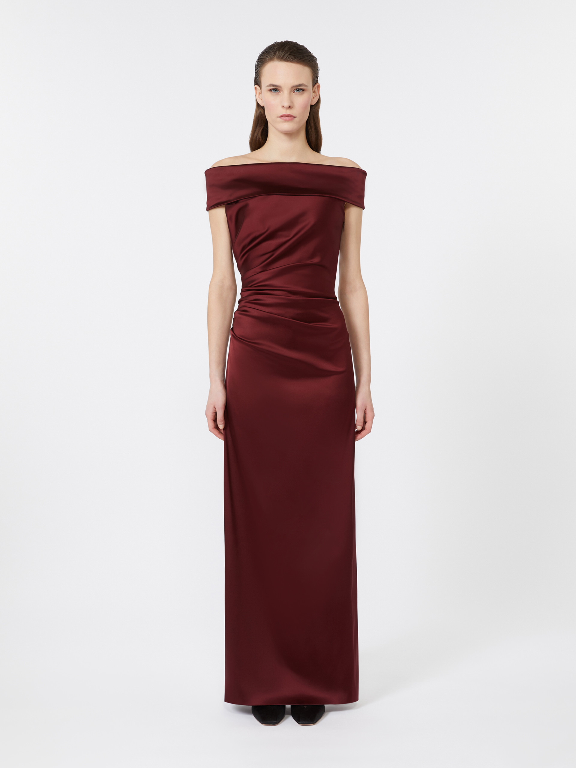 OPACO Long stretch satin dress - 3