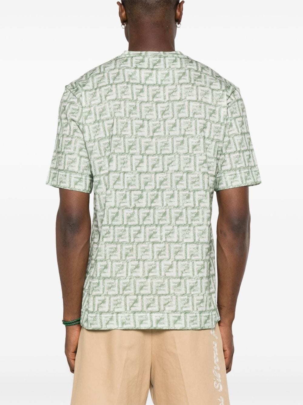 FF motif cotton T-shirt - 4