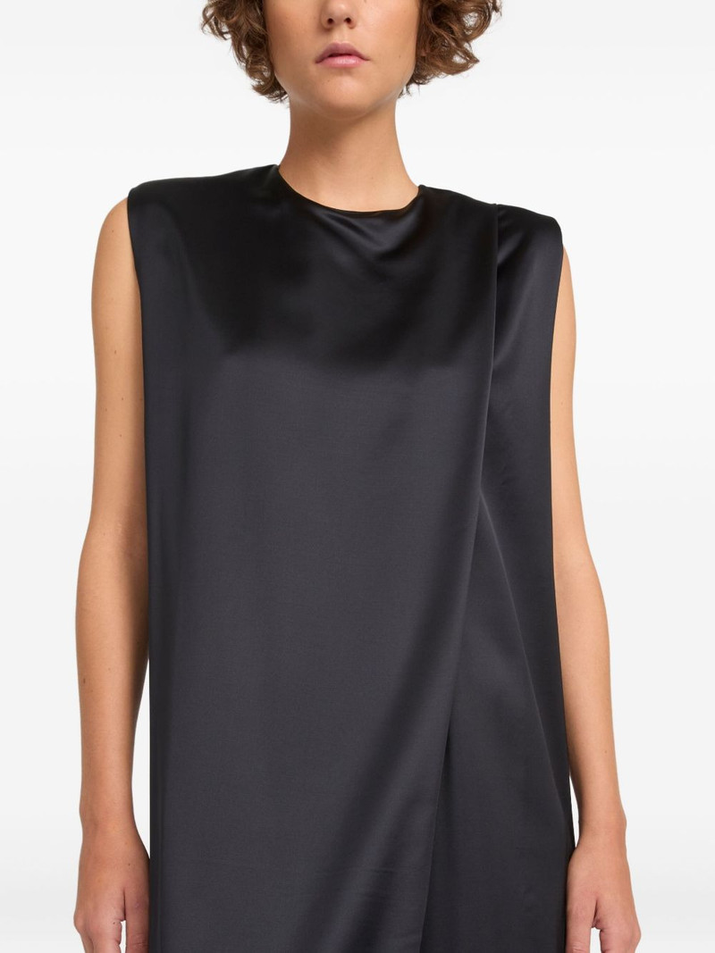 heavy wool satin maxi dress 5
