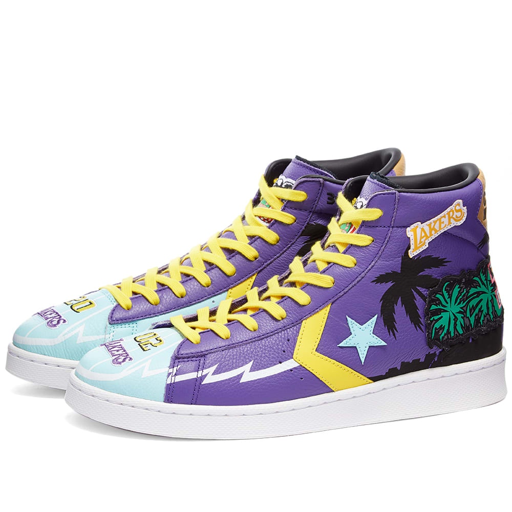 Converse x Chinatown Market Pro Leather Hi Lakers - 1