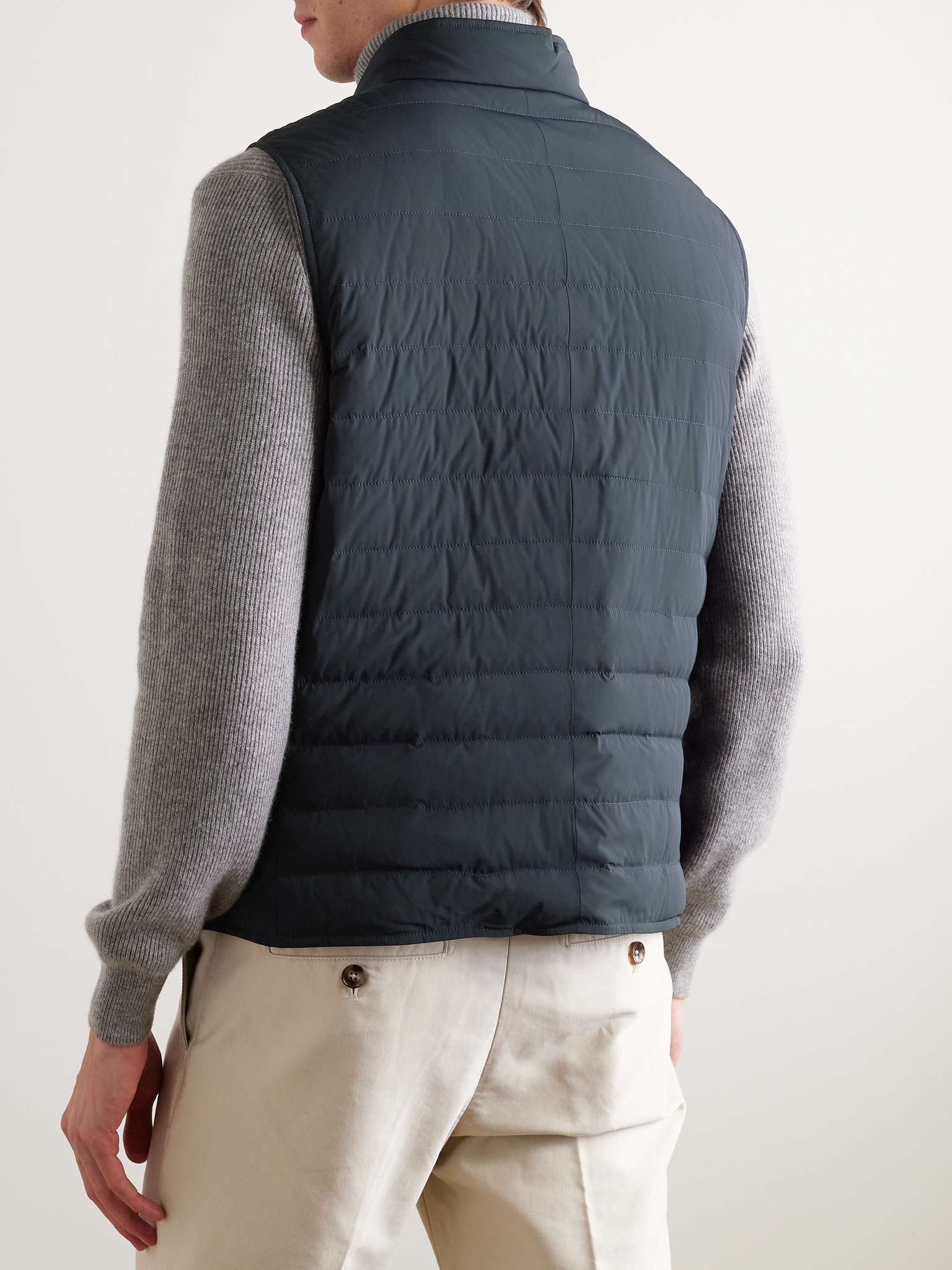 Quilted Nylon Down Gilet - 4