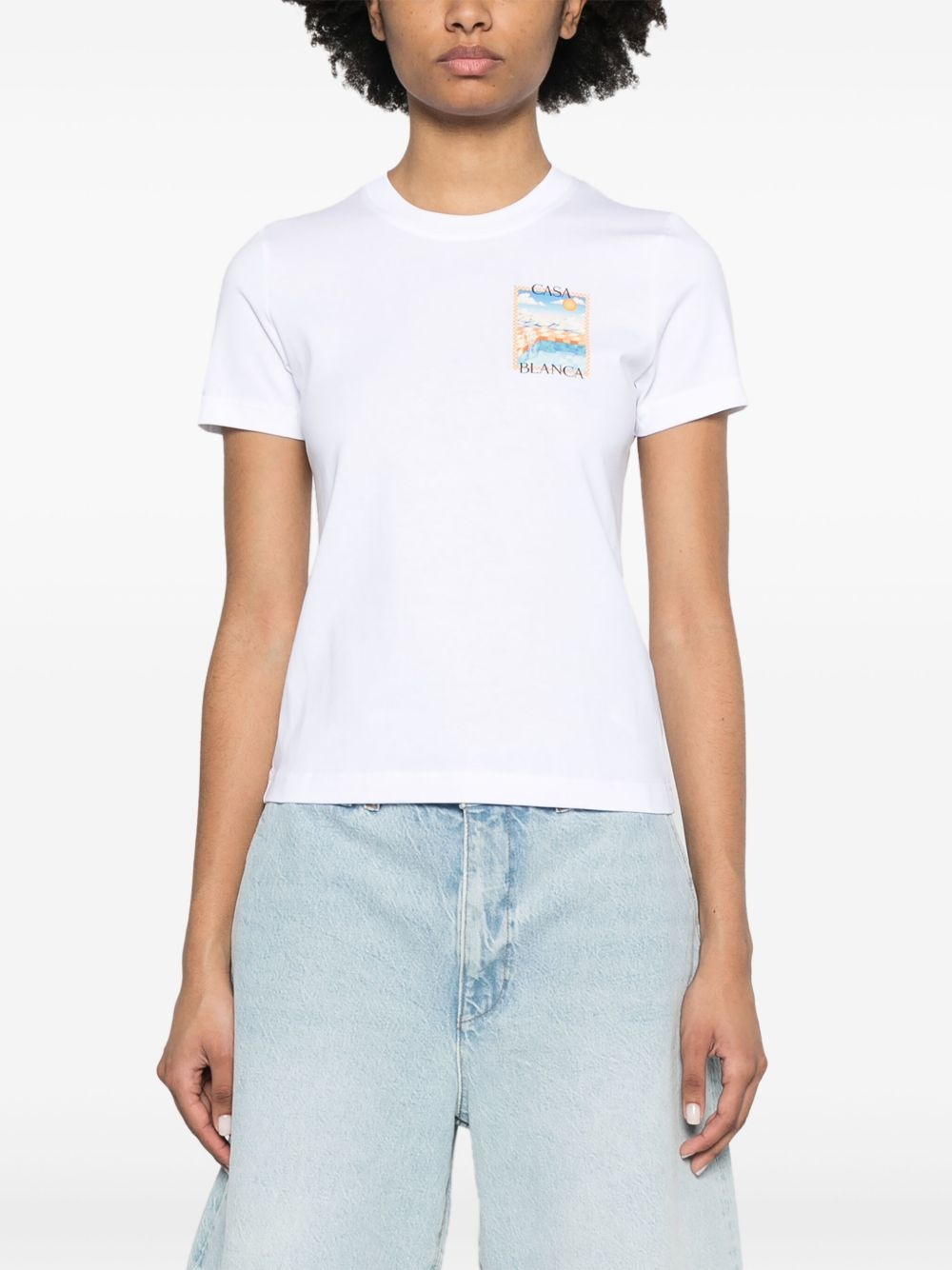 Surreal Pool-print T-shirt - 3