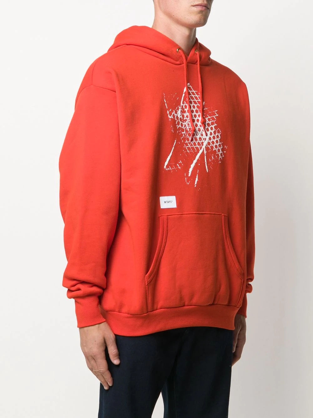 graphic print hoodie - 3