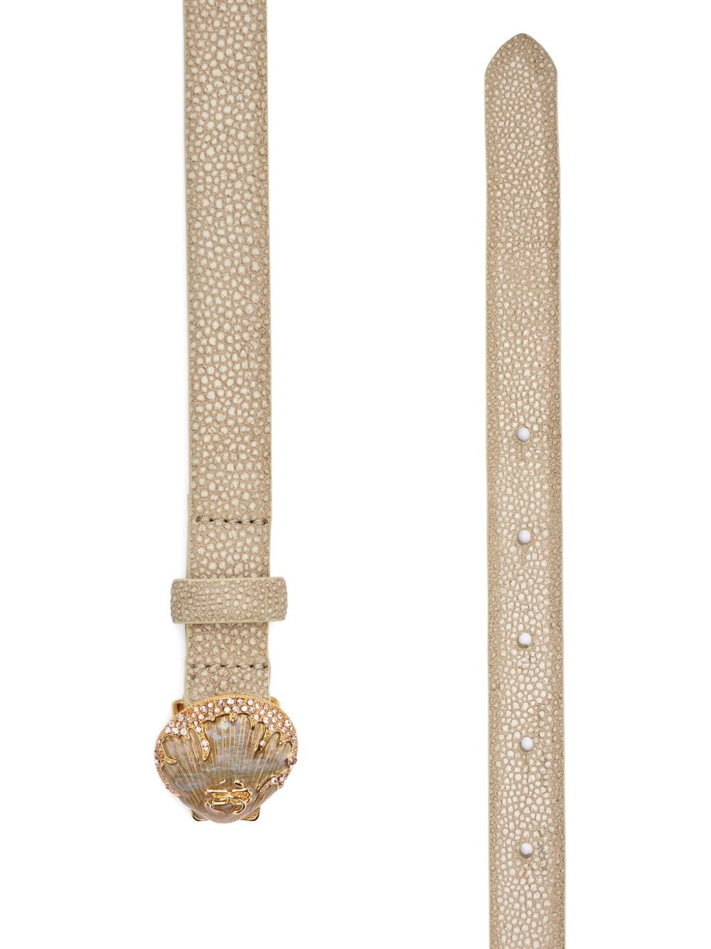 shell-shaped buckle belt - 2