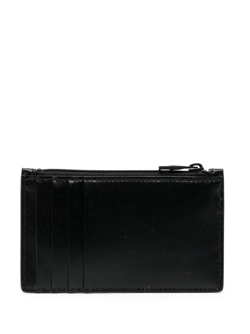 Alexander McQueen logo-print leather wallet outlook