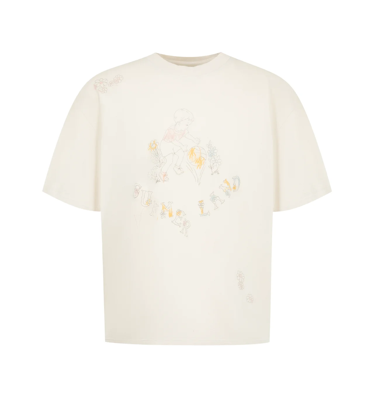 Scribble Graphic Boxy T-shirt - 1