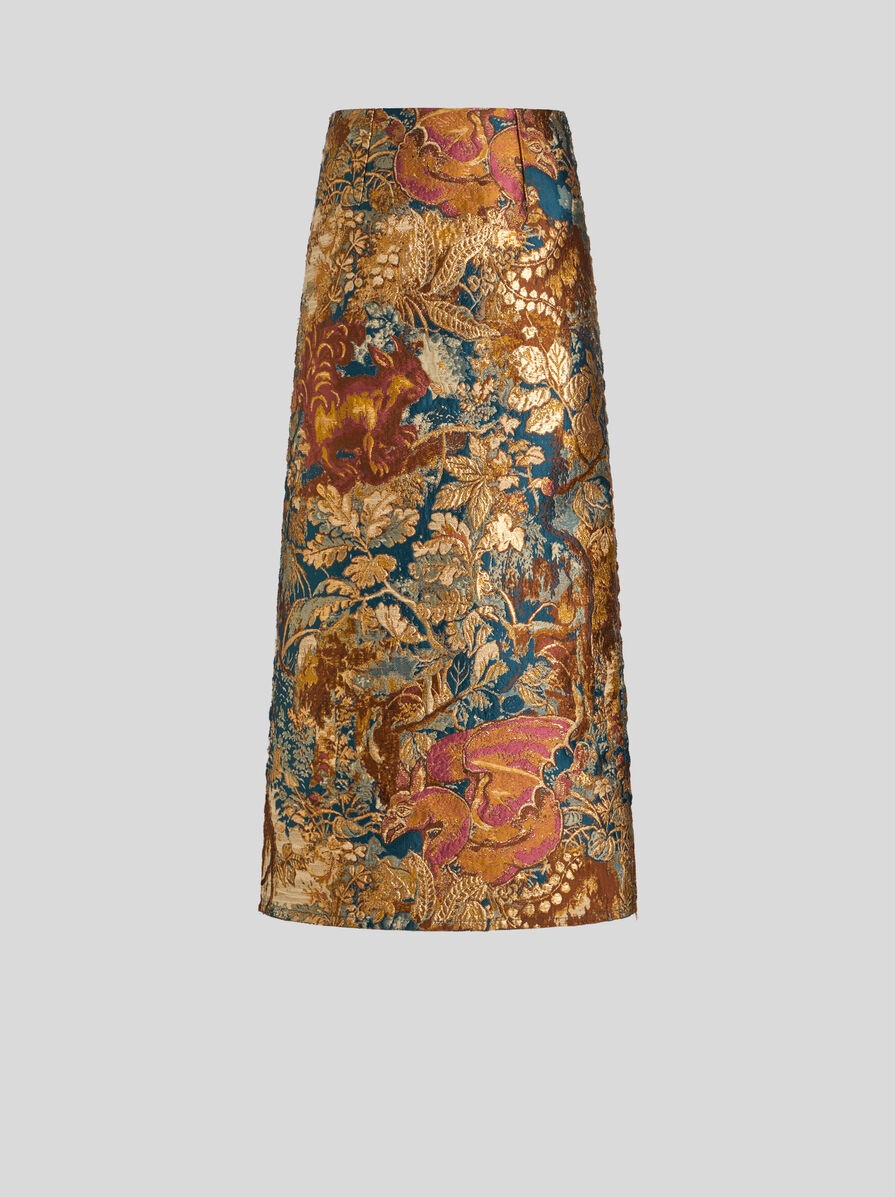 JACQUARD MIDI SKIRT - 1
