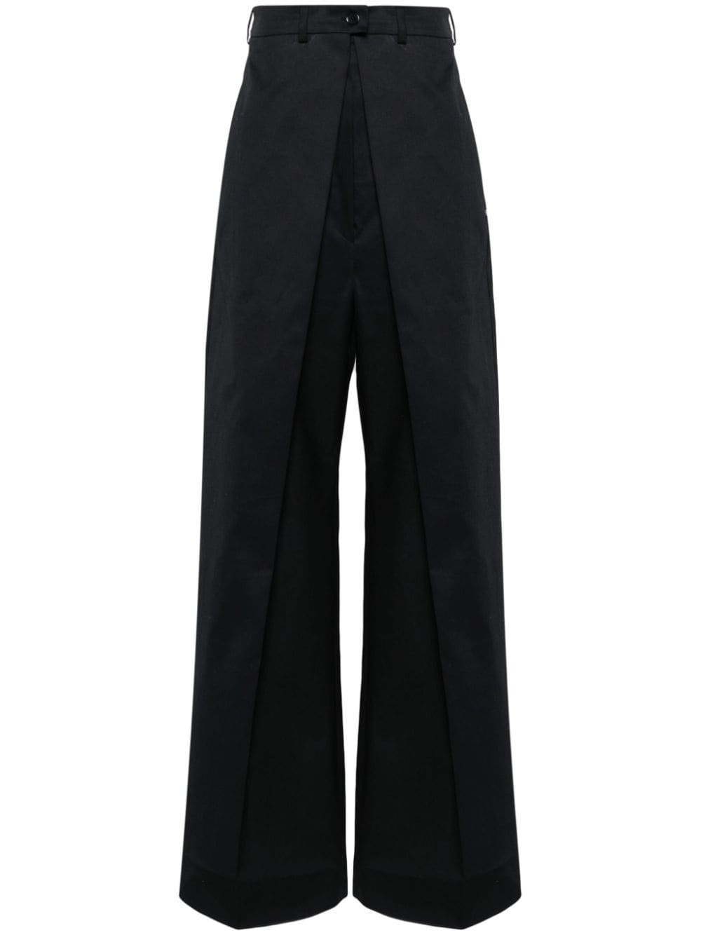 Fanfara layered wide-leg trousers - 1