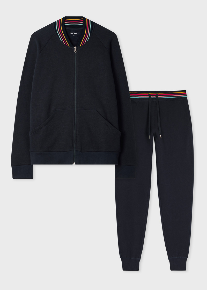 Women's Navy Loungewear Set With 'Swirl' Trims 1