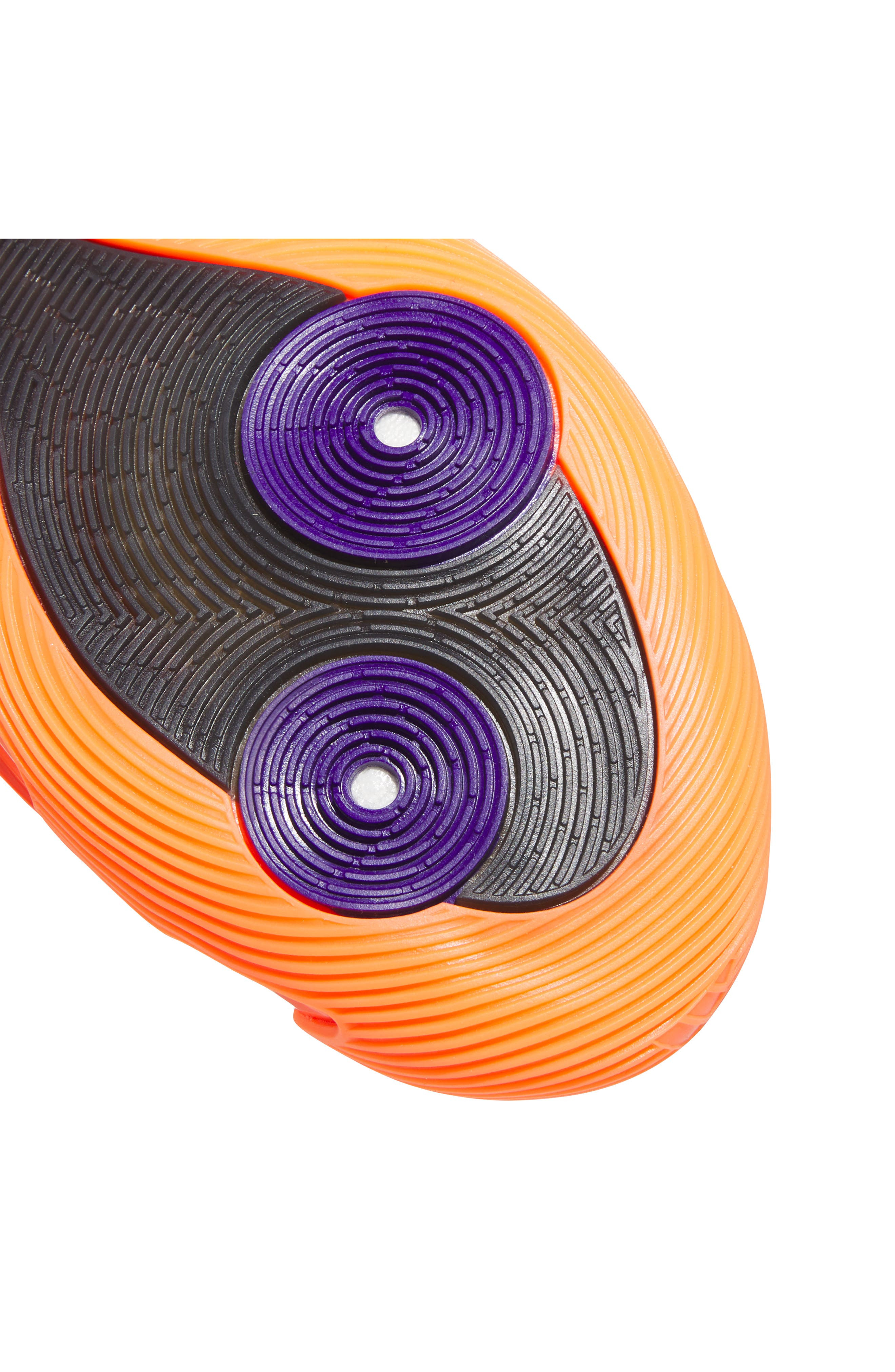 adidas Gender Inclusive Harden Volume 9 Basketball Shoe in Solar Orange/Black/Purple at Nordstrom - 9