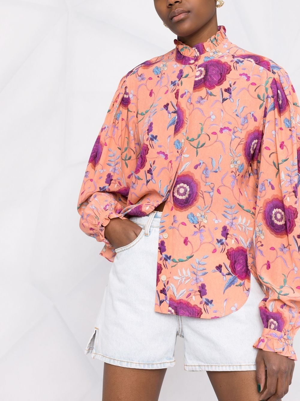 Banessa floral print shirt - 5