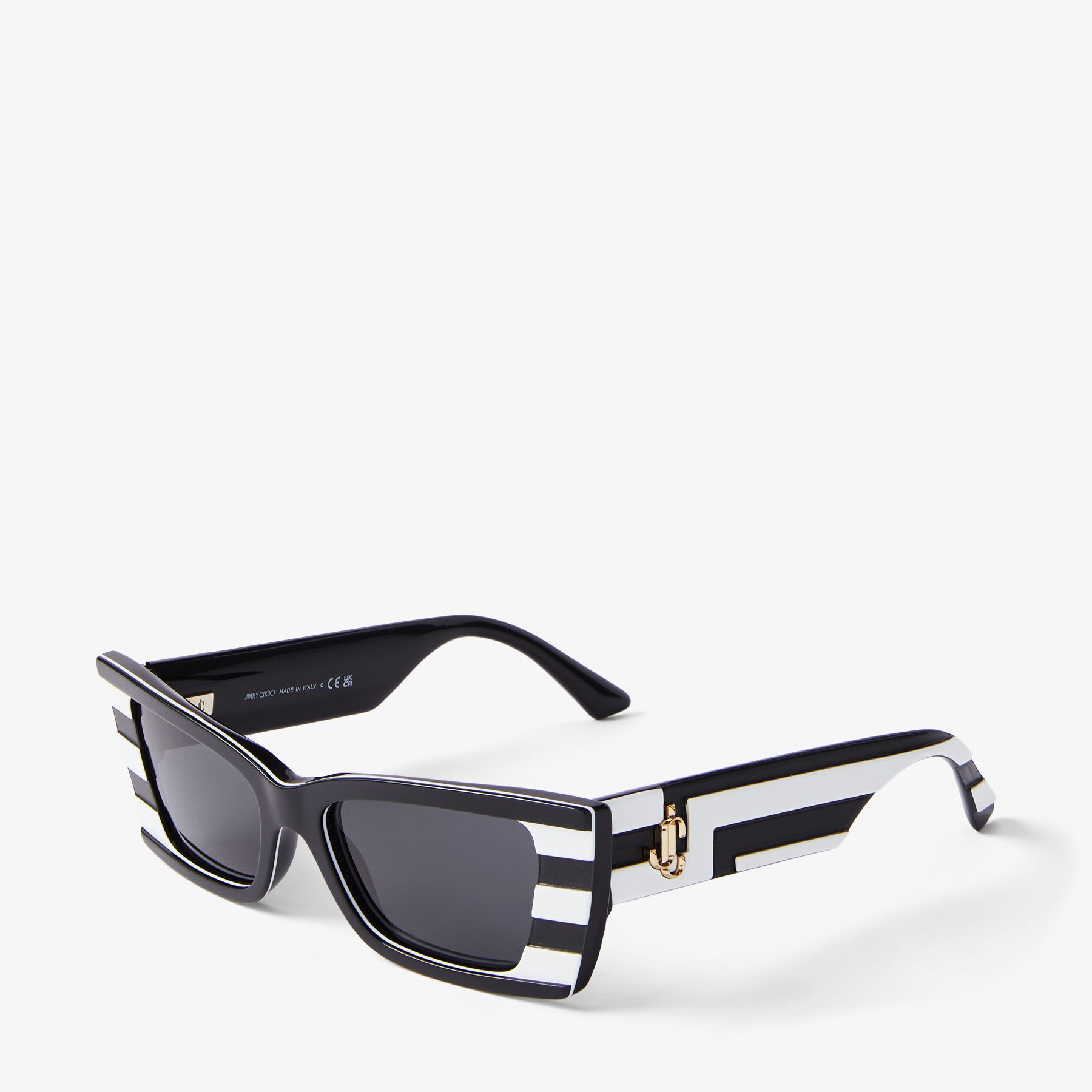 Kalila
Black and White Rectangular Sunglasses - 3