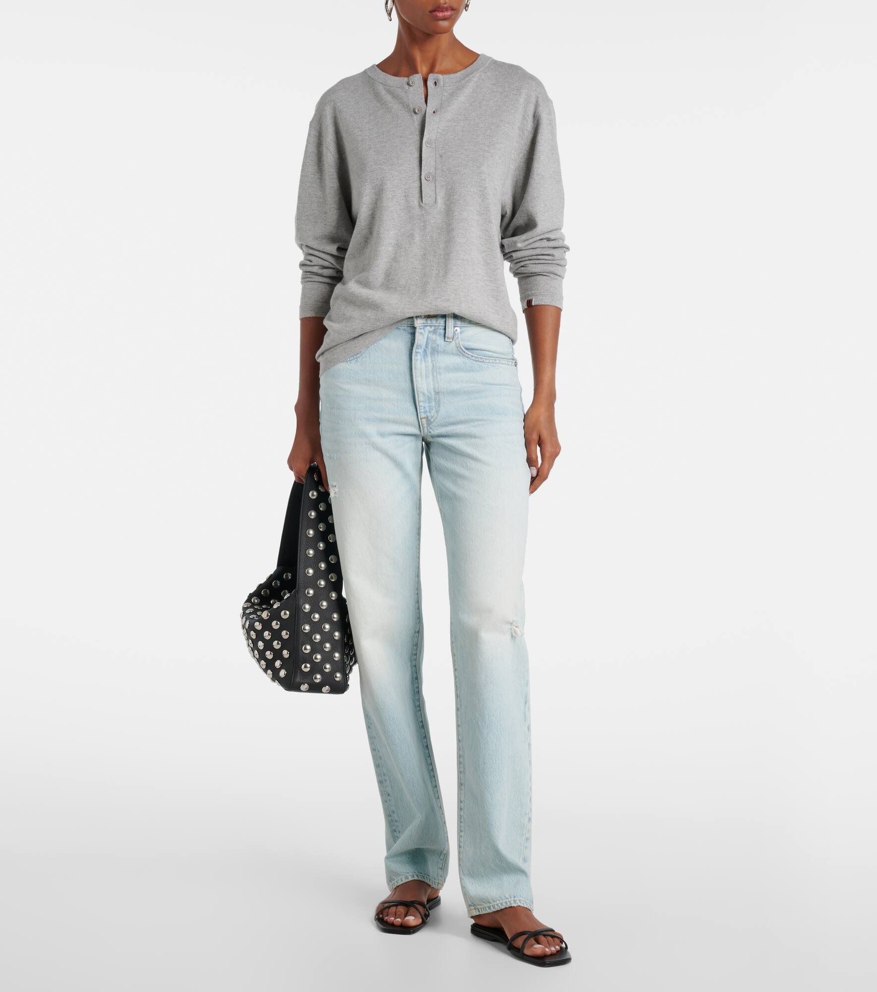 London high-rise straight jeans - 2