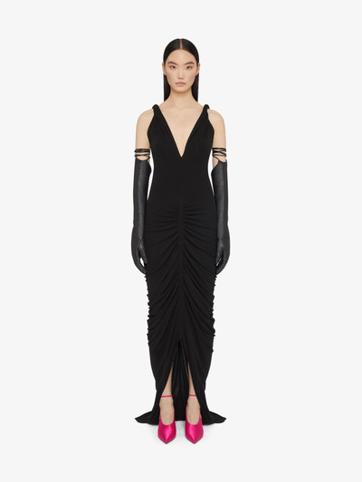 Givenchy RUCHED DRESS WITH TWISTED STRAPS IN CREPE outlook