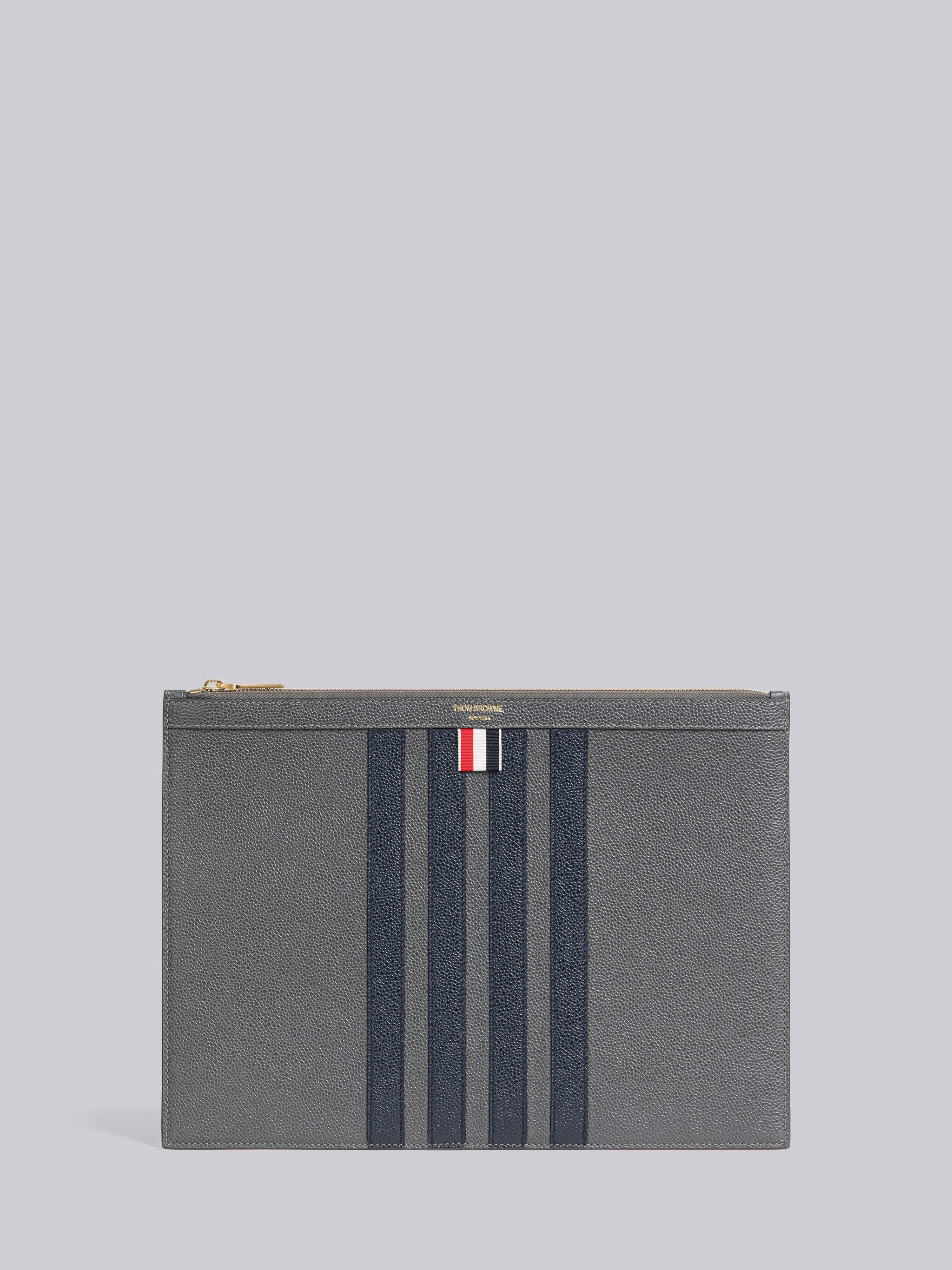 Pebble Grain Leather 4-Bar Medium Document Holder - 1