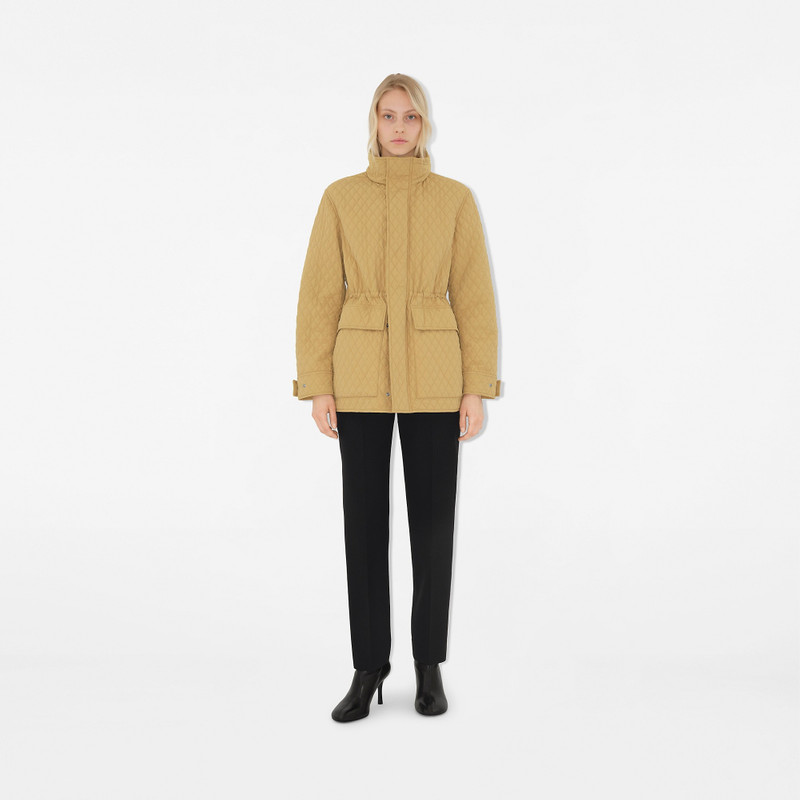 Check Hood Quilted Nylon Jacket 5
