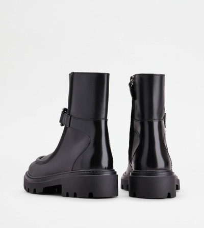 Tod's KATE ANKLE BOOTS IN LEATHER - BLACK outlook