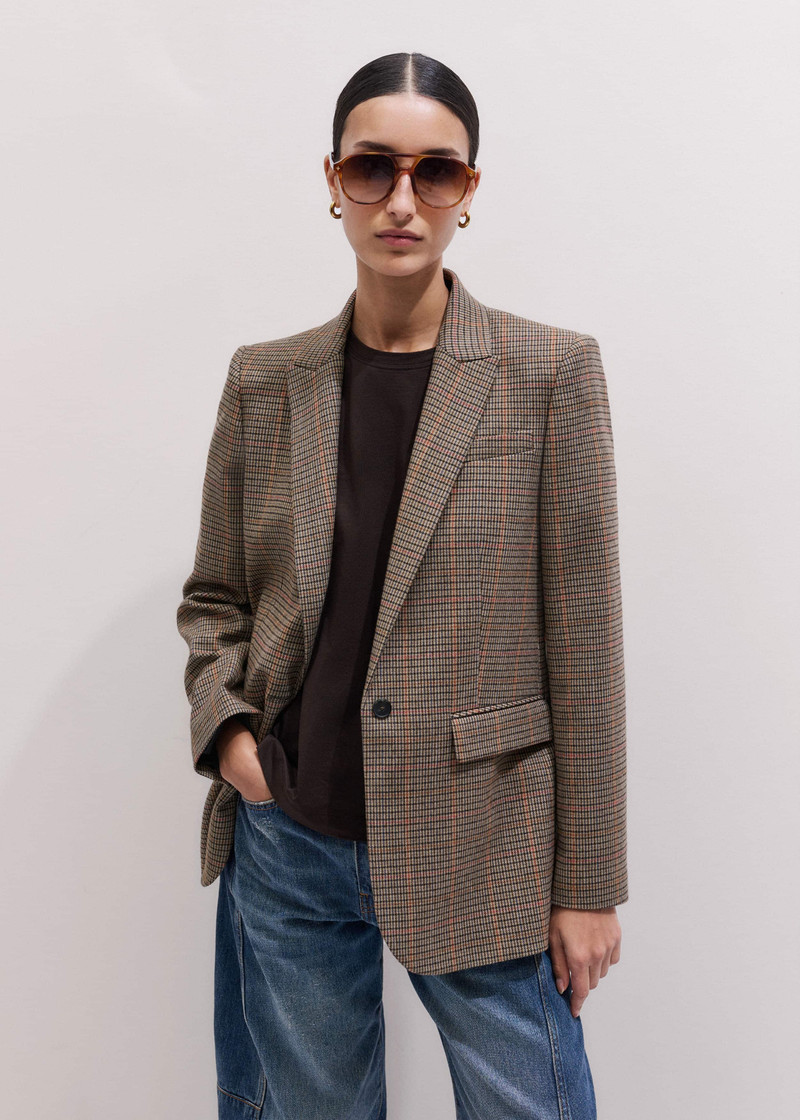 Sharp Shoulder Blazer 1