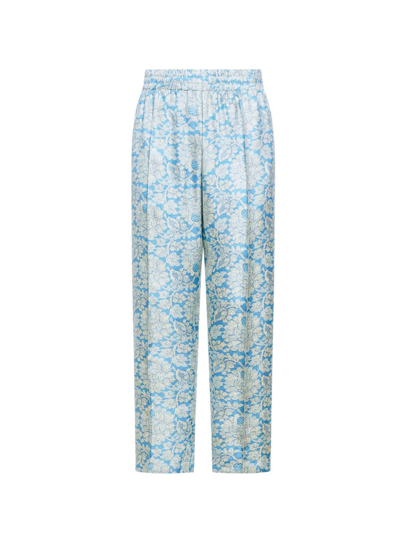 floral jacquard trousers 1
