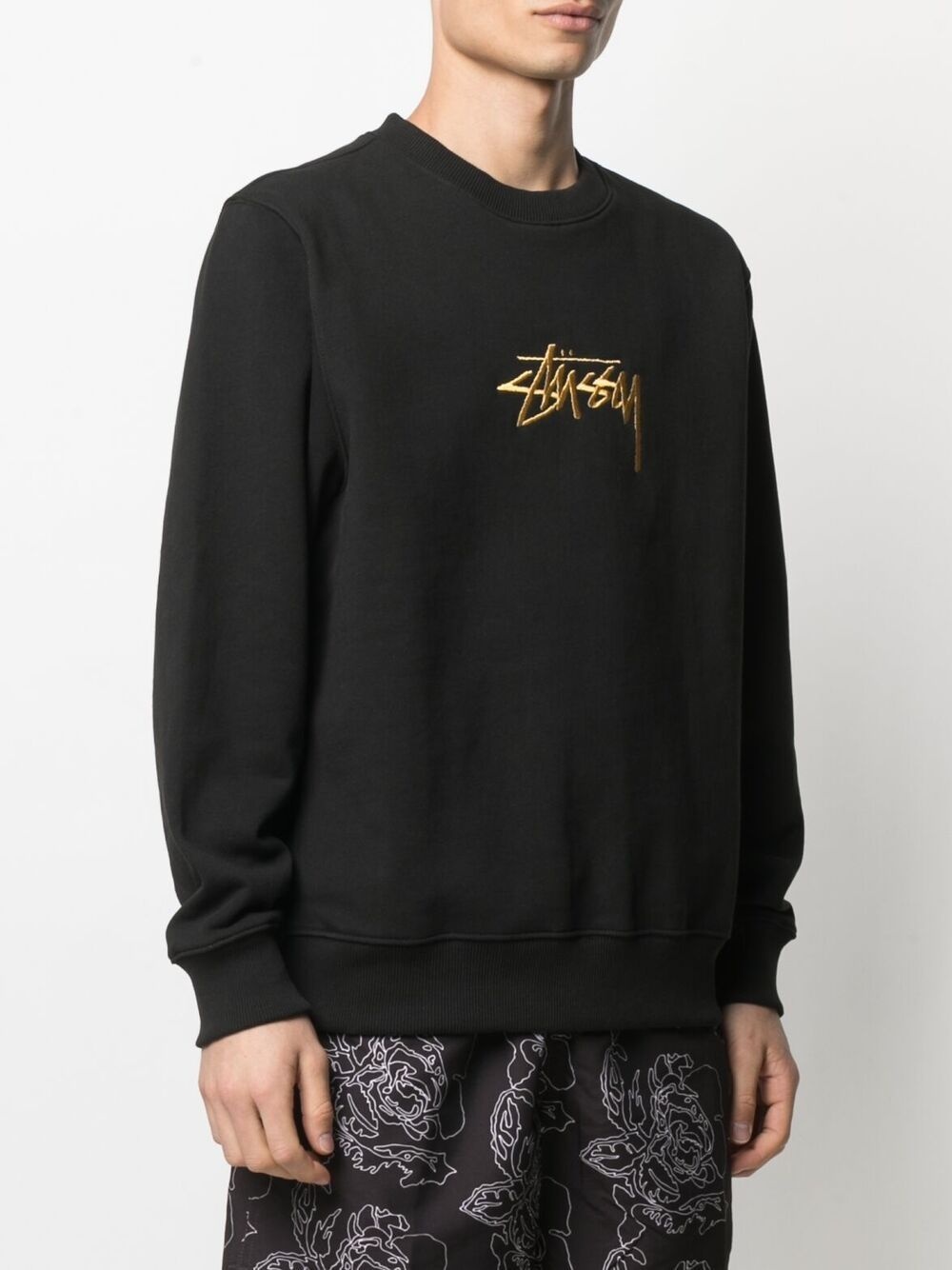 embroidered-logo sweatshirt - 3