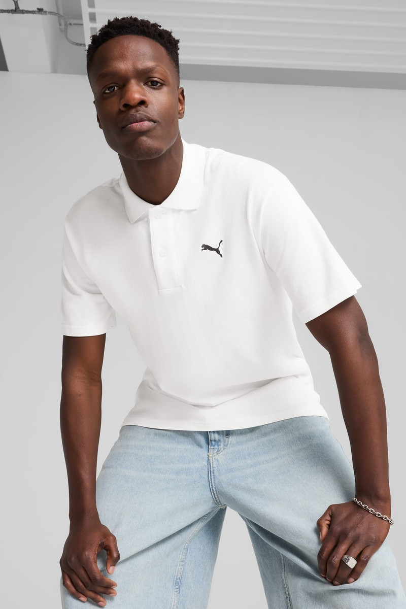 PUMA WARDROBE ESS Men's Pique Relaxed Polo outlook