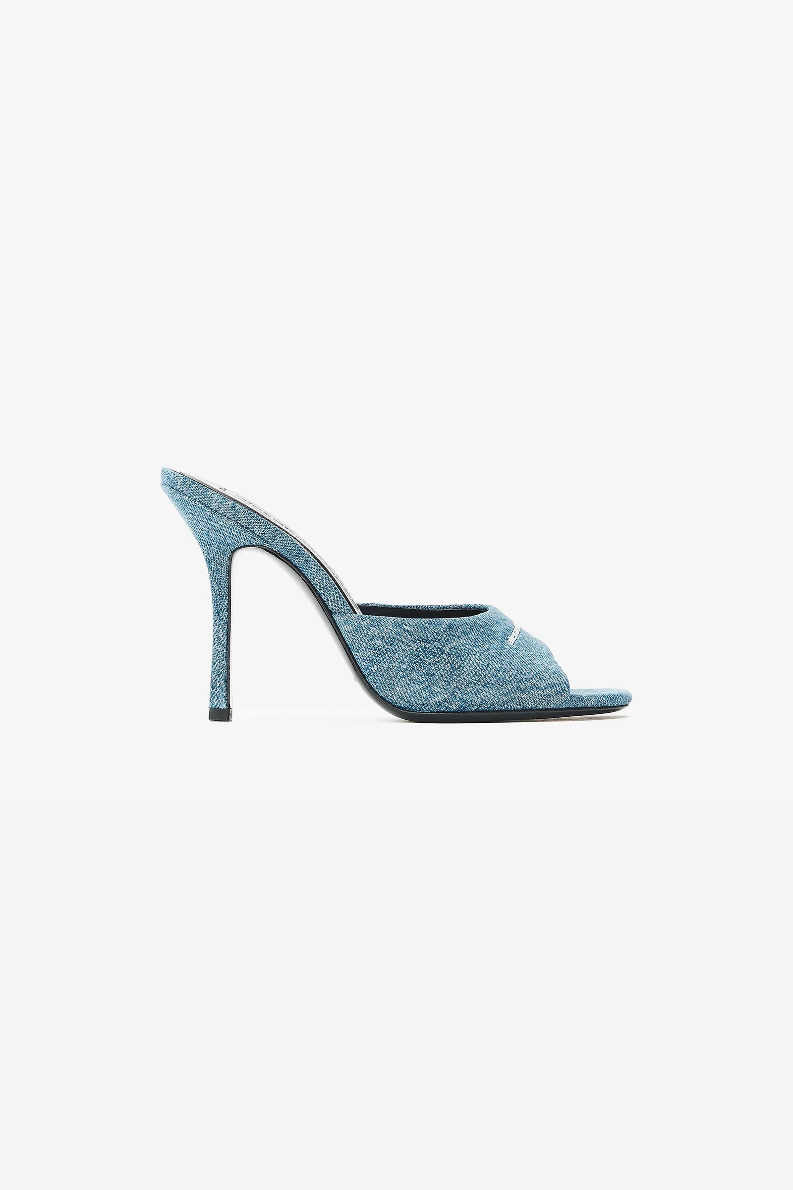 cher 105mm denim mule - 1