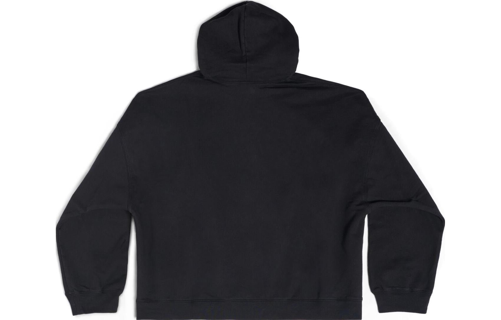 Balenciaga Cities Paris Hoodie Wide Fit 'Black' 674986TLVL81069 - 2