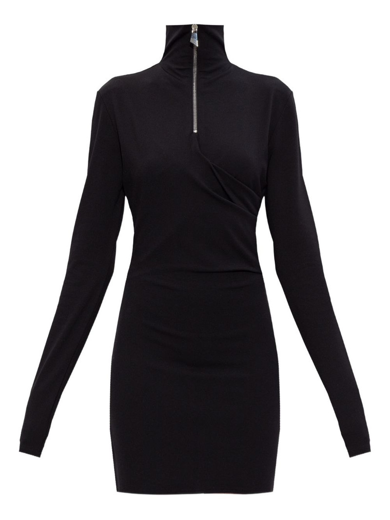 half-zip mini dress 1