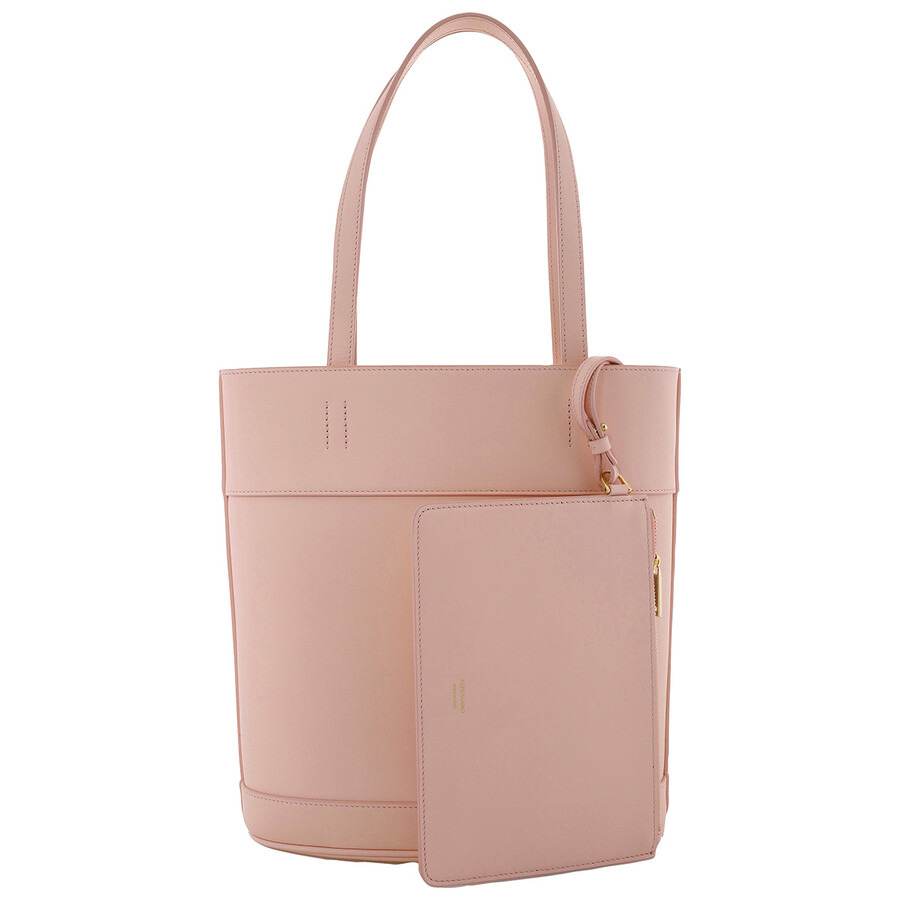 Ferragamo Carryall Small North South Charming Tote Bag in Pink - 4