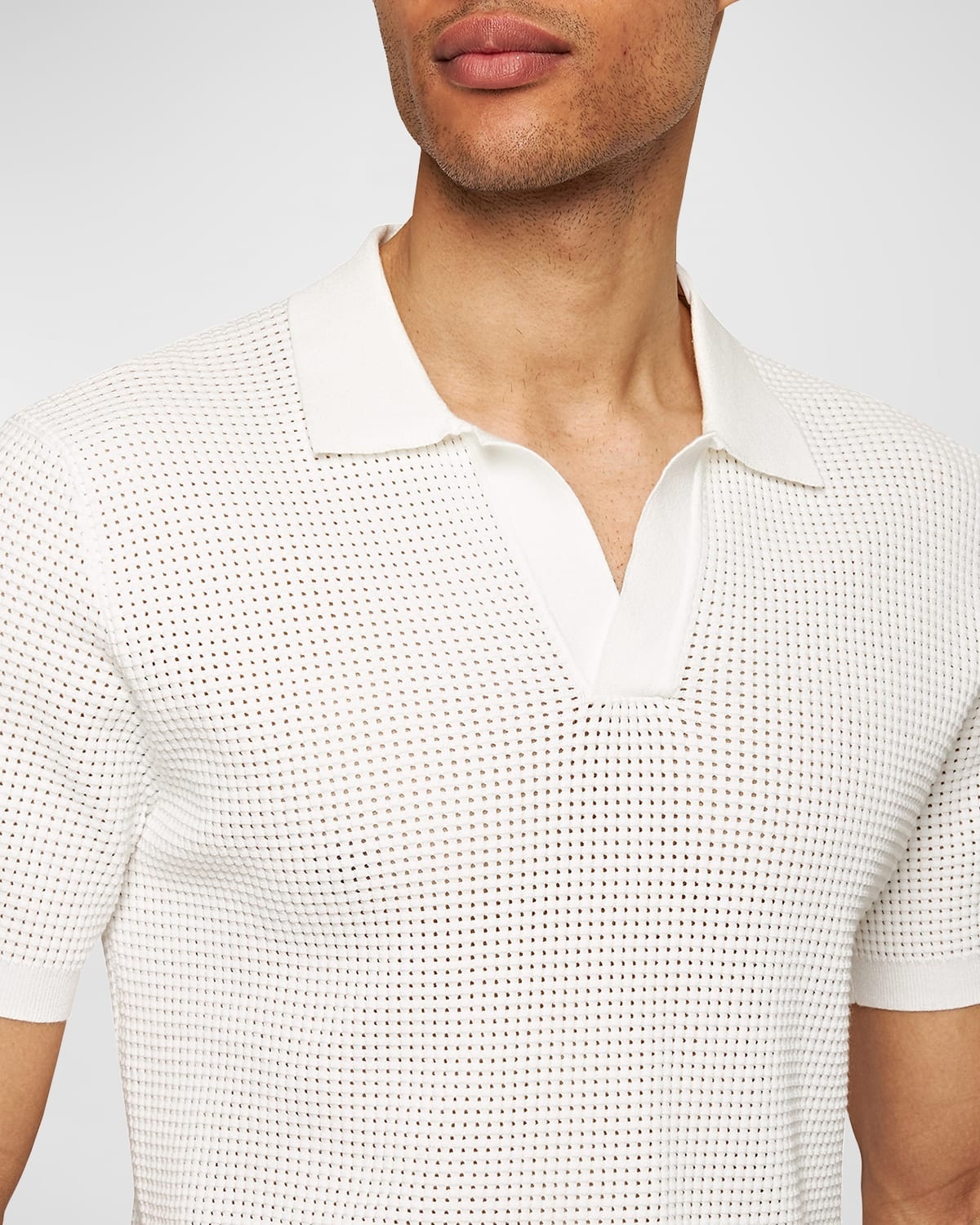 Men's Roddy Mesh Stitch Polo Shirt - 5