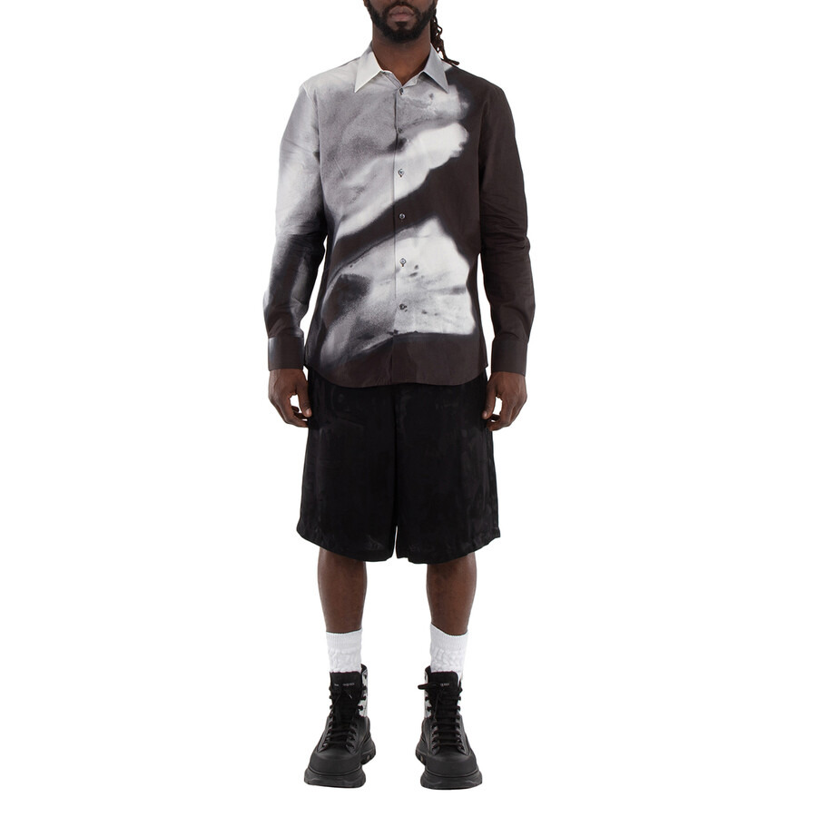 Alexander McQueen Viscose Logo-Jacquard Shorts - 6