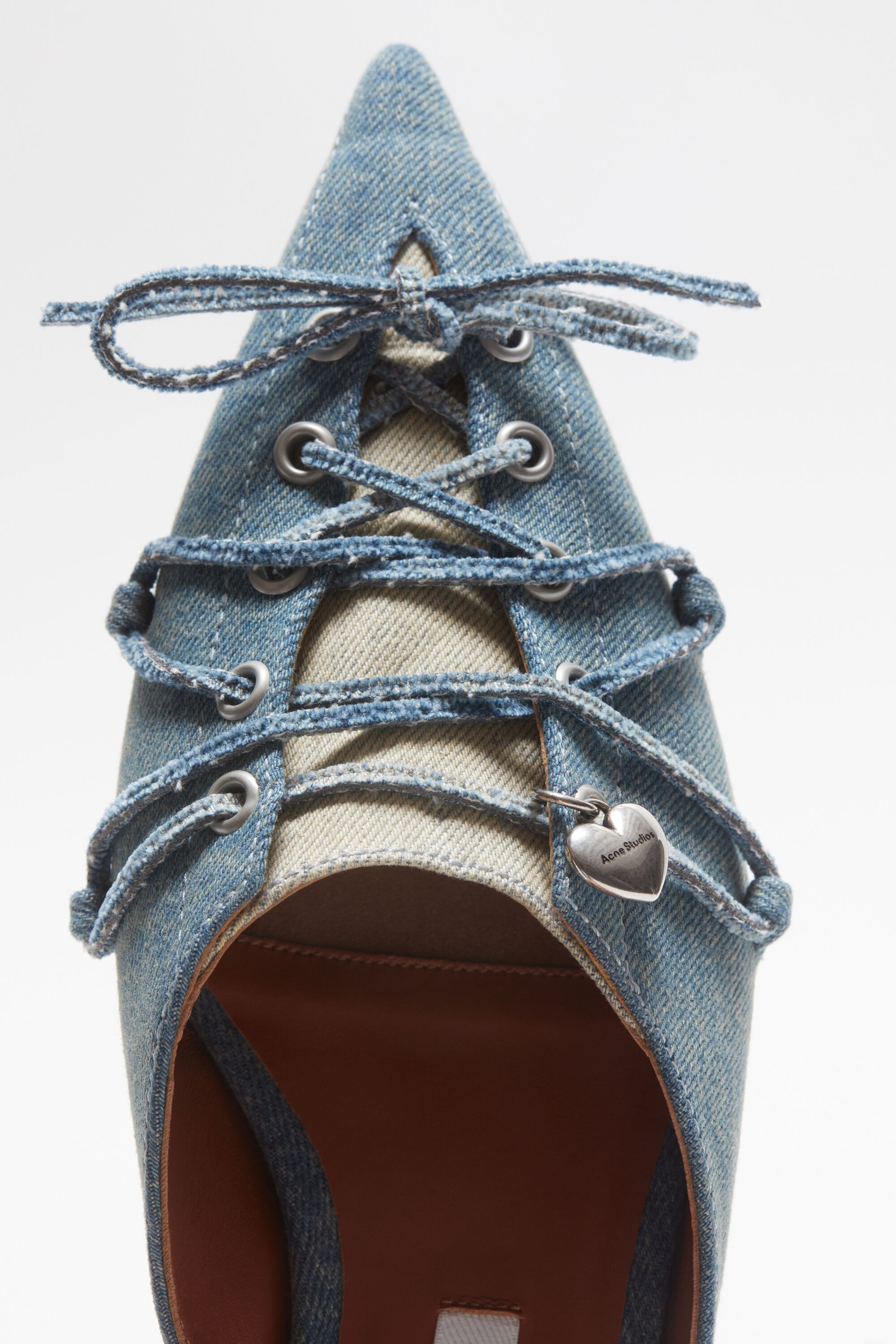 Lace-up mules - Dusty blue - 5