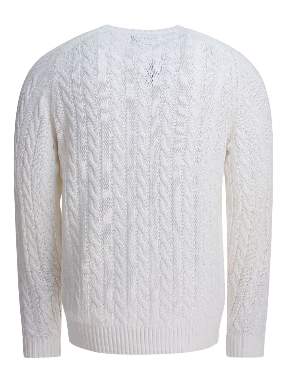 cable-knit crew-neck sweater - 2