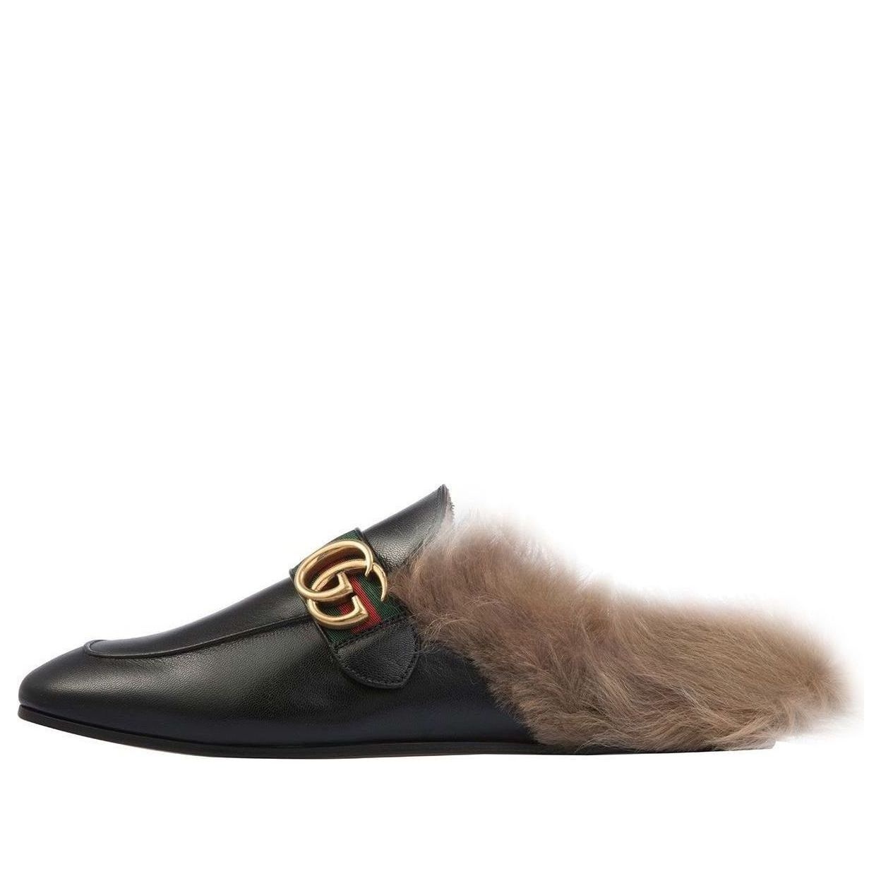 Gucci Double G Plush Slipper Black 469950-D3VU0-1065 - 1