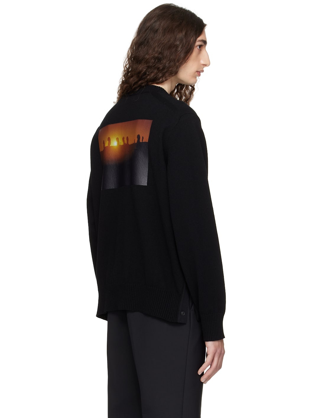 Black 'Where The Wild Things Are' Wool Sweater - 3