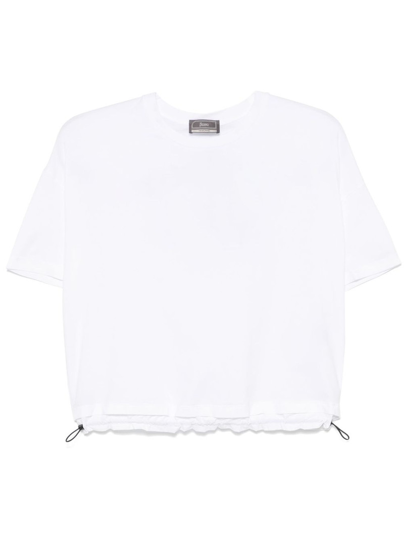 drawstring-hem T-shirt 1