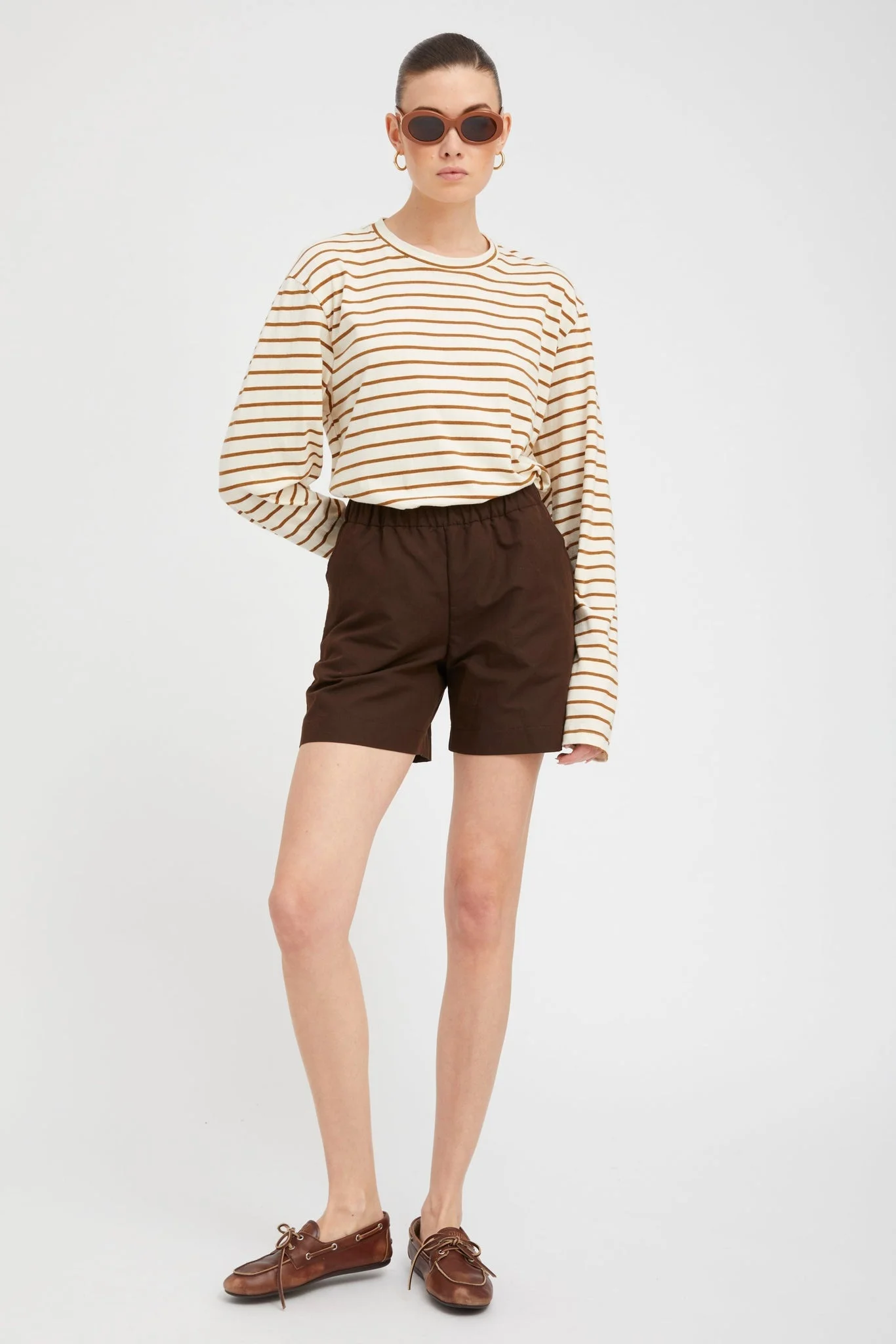 AMERICANO LINEN CULOTTE SHORTS - 1