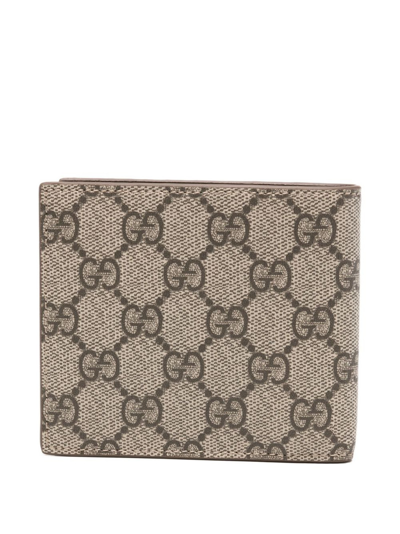 GUCCI GG Supreme-canvas leather wallet outlook