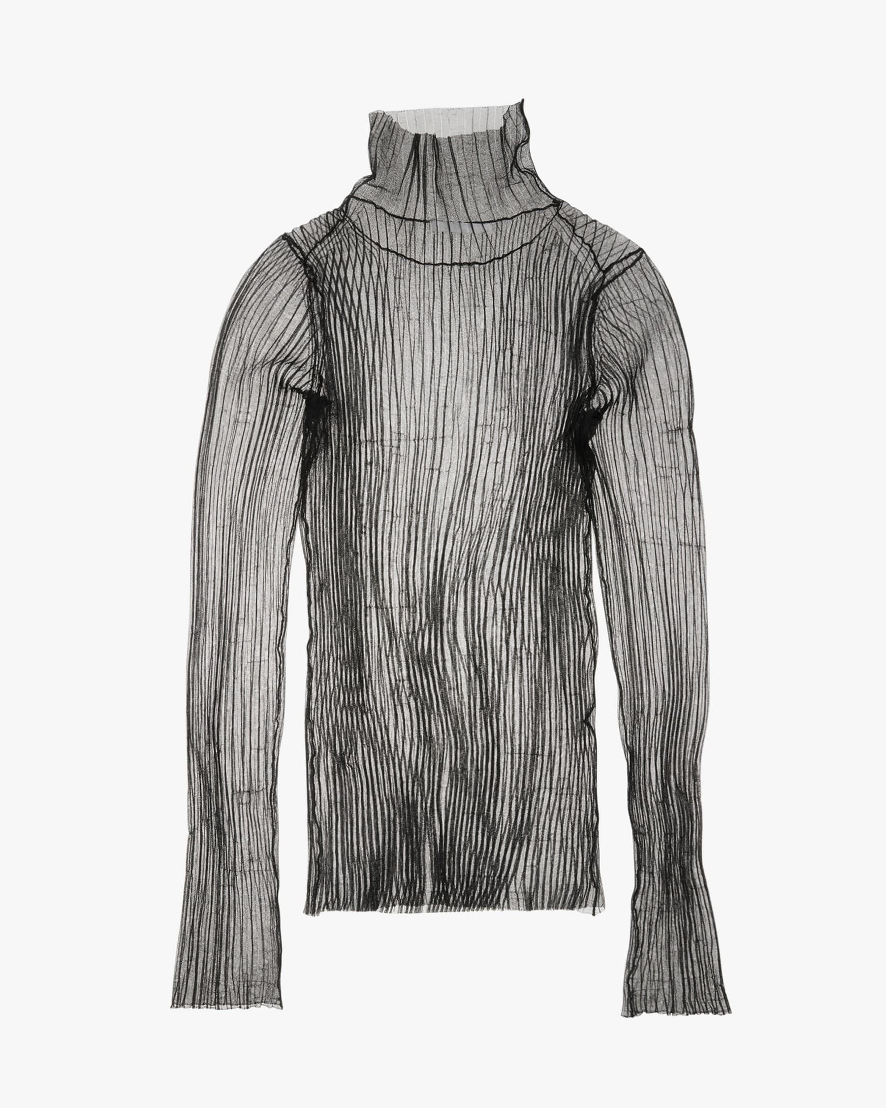SHEER TURTLENECK TEE - 1