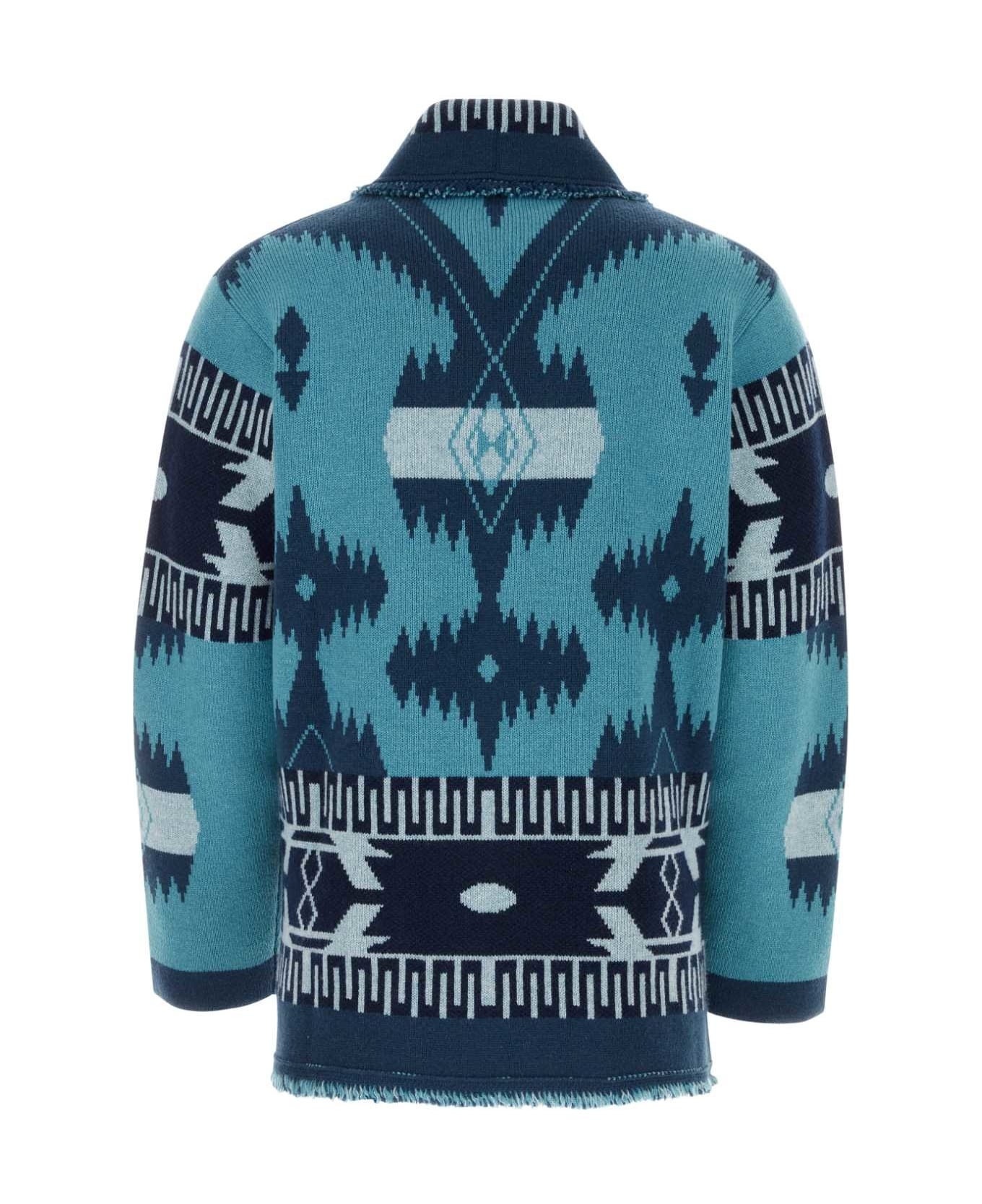 Alanui Embroidered Cashmere Icon Jacquard Cardigan | italist