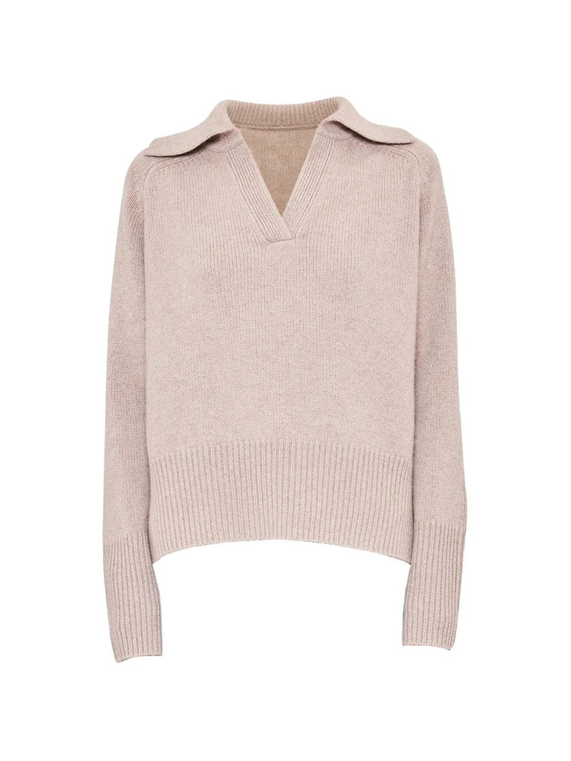 V-neck collar sweater 1