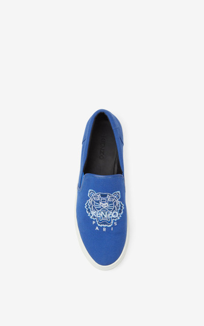 KENZO K-SKATE Tiger canvas slip-on sneakers outlook