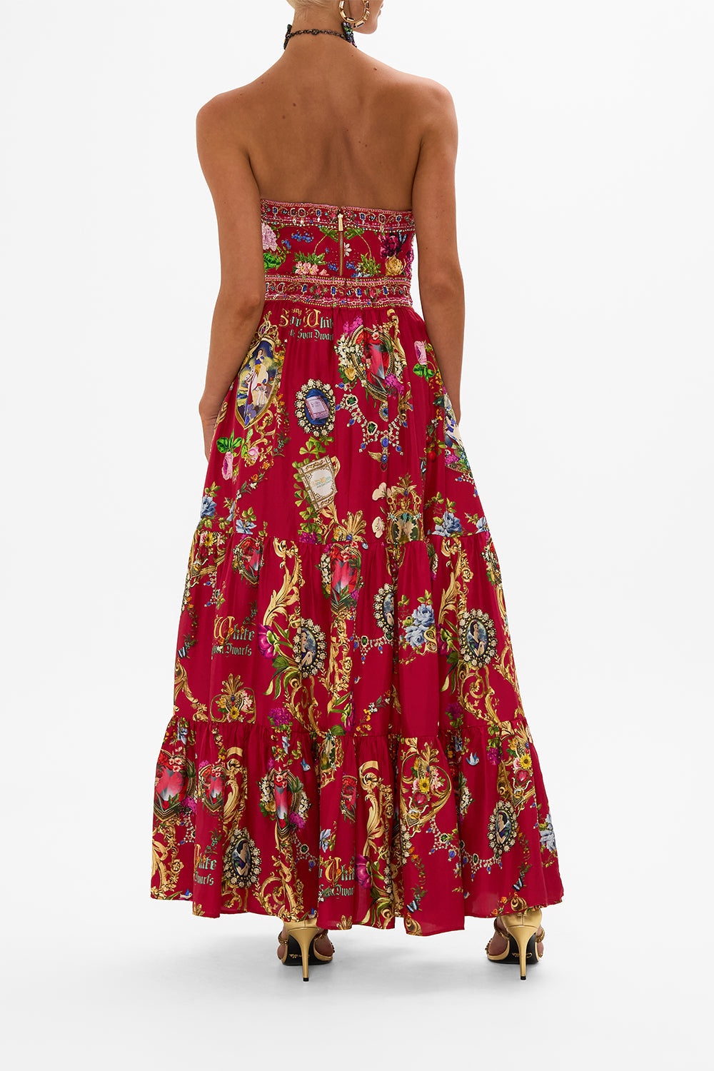 HIGH WAISTED TIERED SKIRT JUST ONE BITE SNOW WHITE - 3