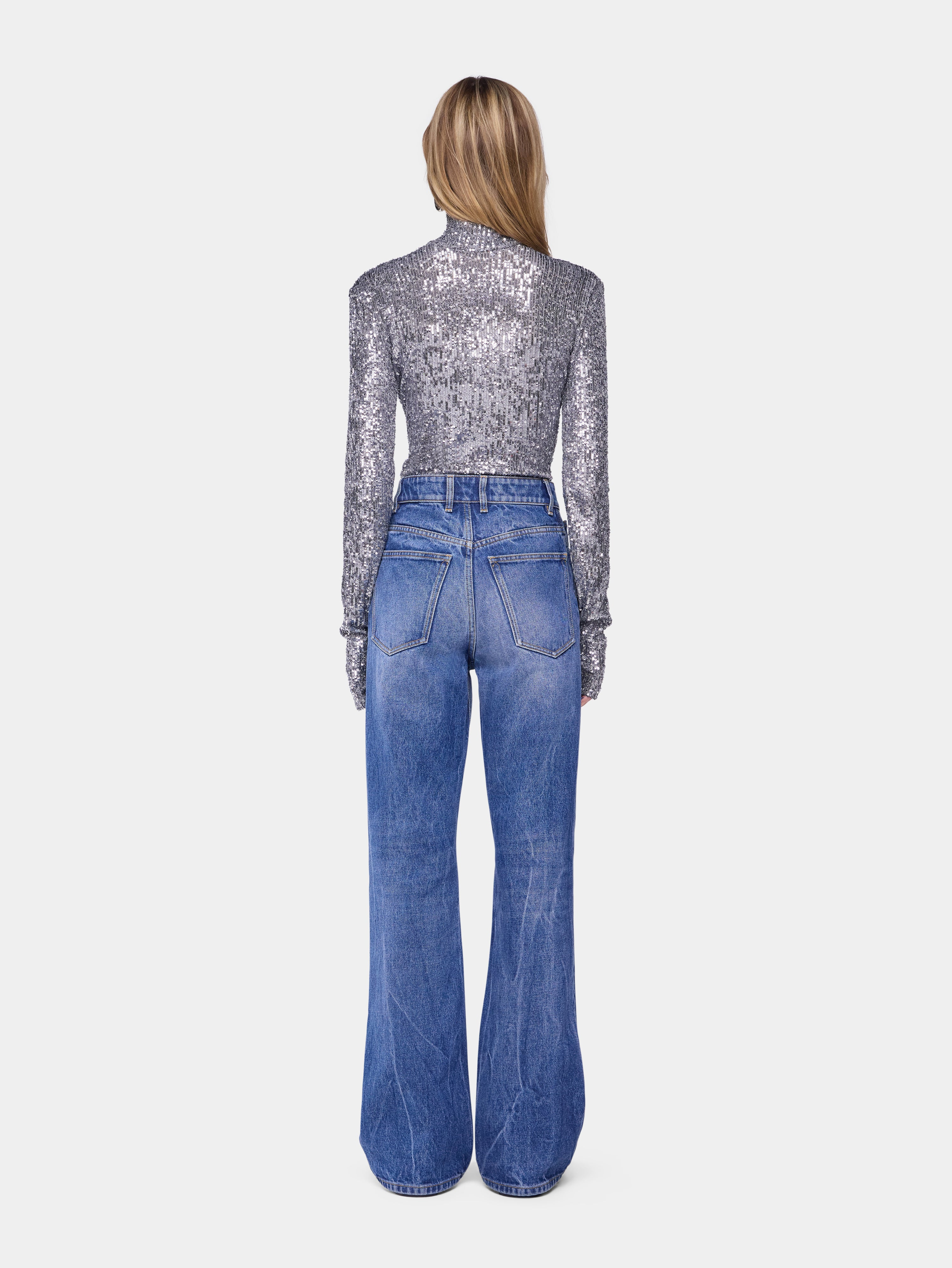 TURTLENECK TOP IN SEQUINS - 3